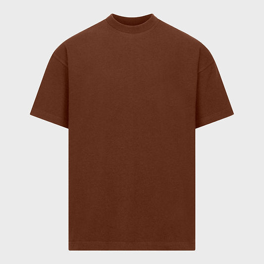 HEAVYWEIGHT BLANK TEE - BROWN