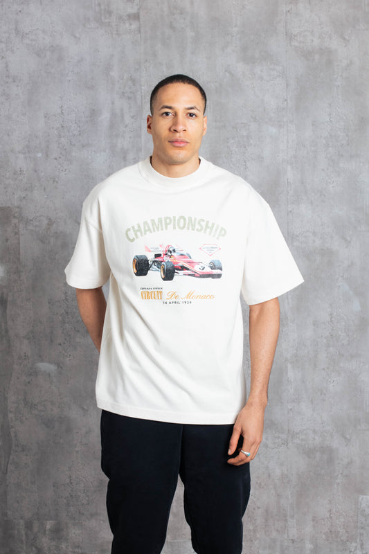CIRCUIT DE MONACO T-SHIRT - ECRU
