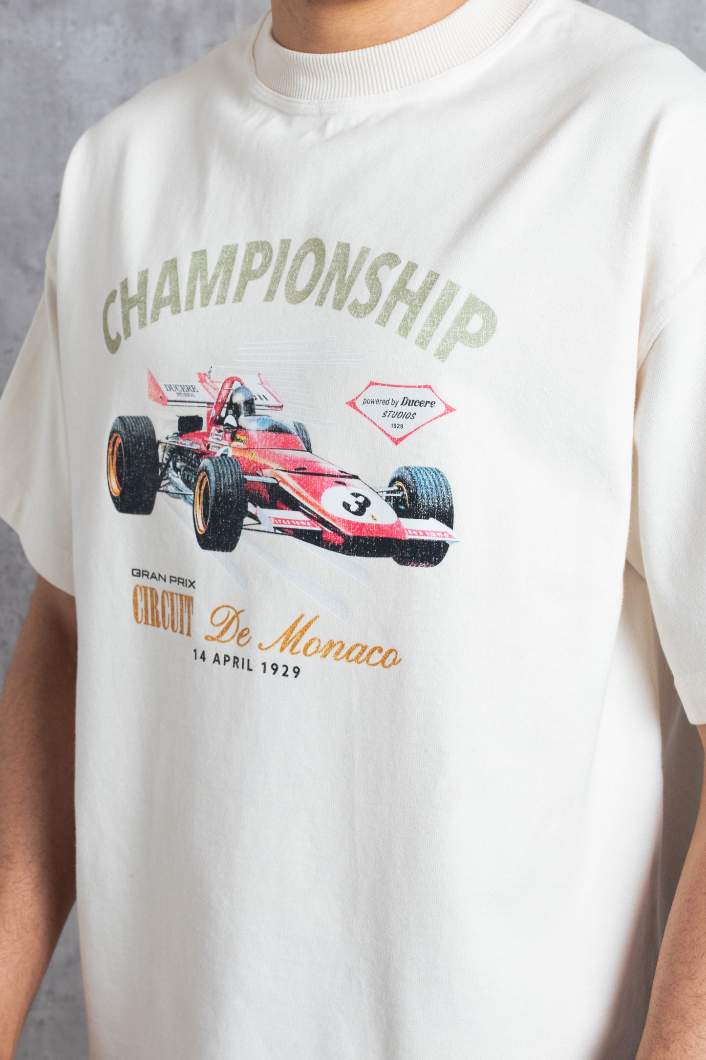 CIRCUIT DE MONACO T-SHIRT - ECRU