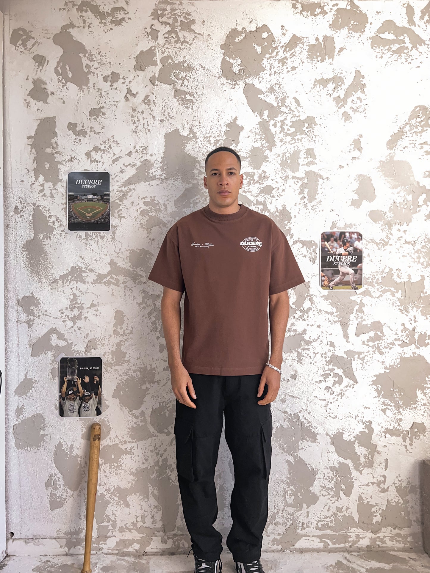 WORLD SERIES T-SHIRT - BROWN