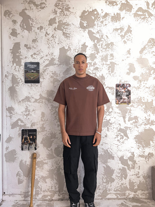 WORLD SERIES T-SHIRT - BROWN