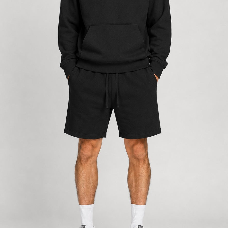 RELAXED FIT SHORTS - BLACK