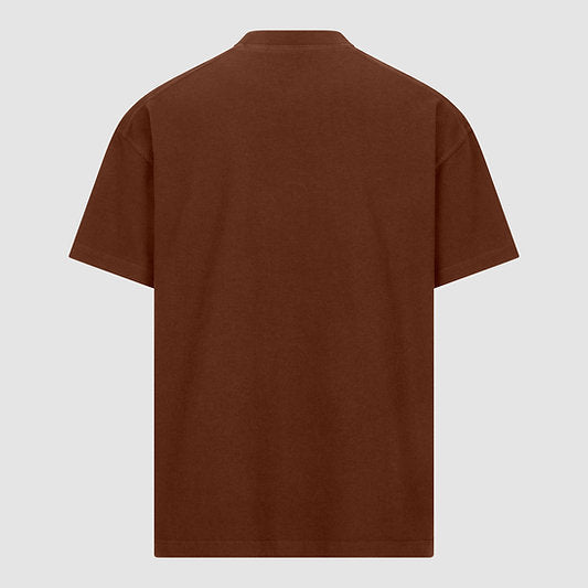 HEAVYWEIGHT BLANK TEE - BROWN