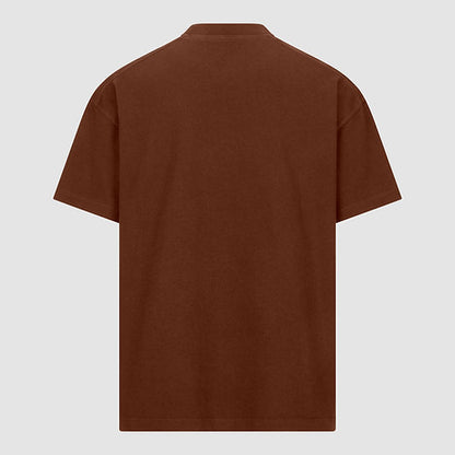 HEAVYWEIGHT BLANK TEE - BROWN