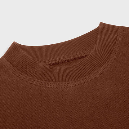 HEAVYWEIGHT BLANK TEE - BROWN