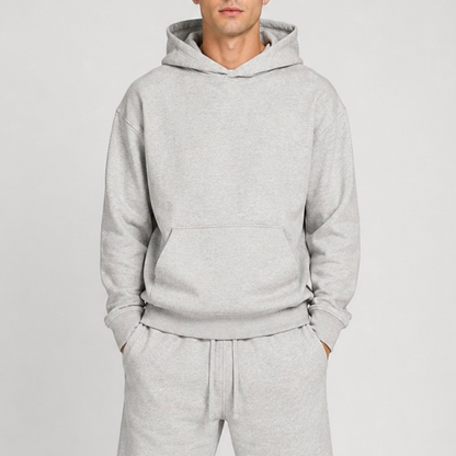 RELAXED FIT HOODIE - GREY