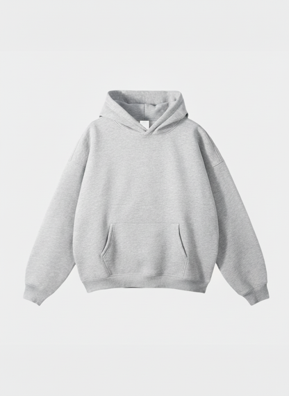 RELAXED FIT HOODIE - GREY