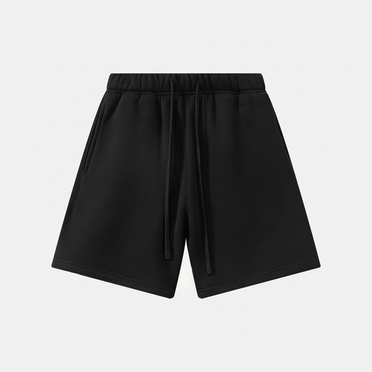 RELAXED FIT SHORTS - BLACK